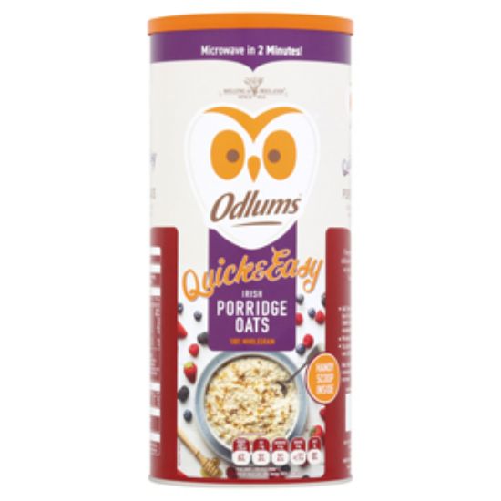 Picture of Odlums Porridge Quick&Easy Oats Drum 500g x10